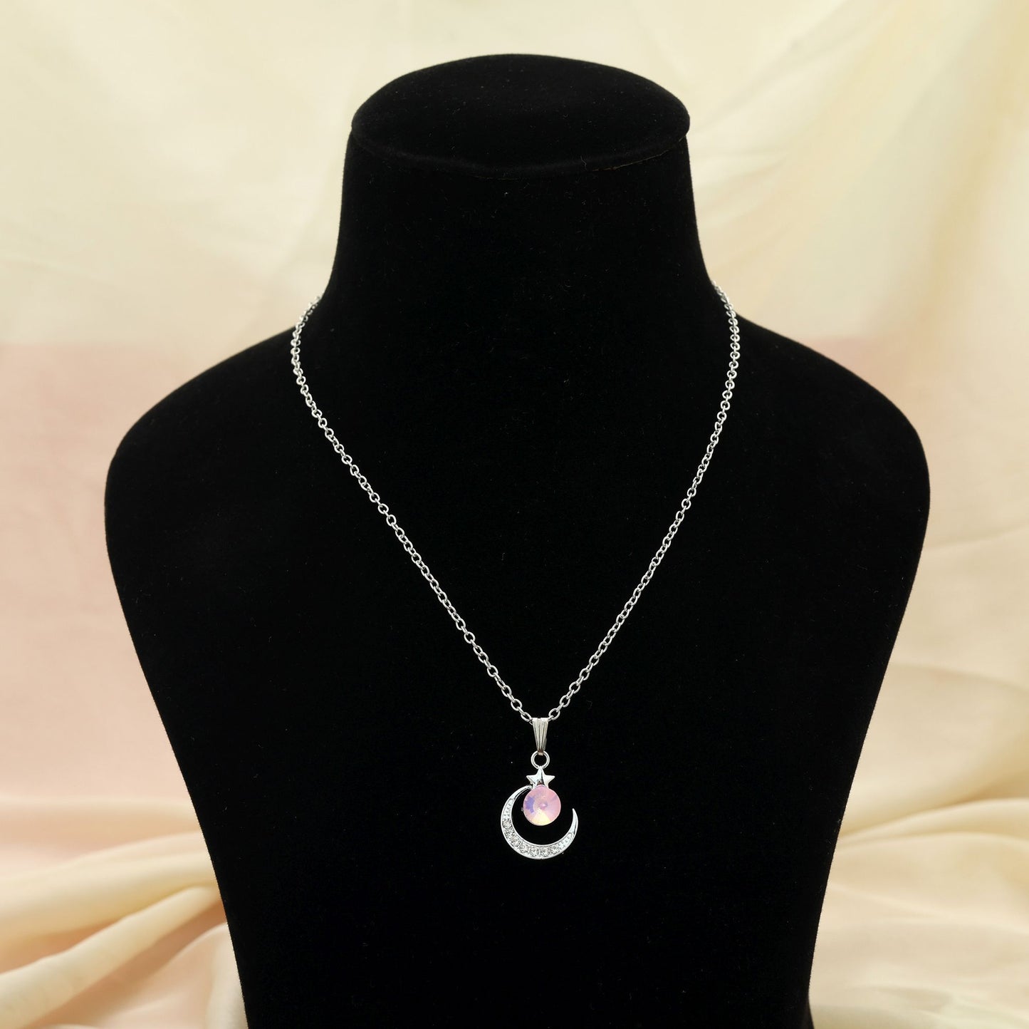 Light Purple Color Anti Tarnish Necklace Subtle Elegant Stylish Daily Jewelry
