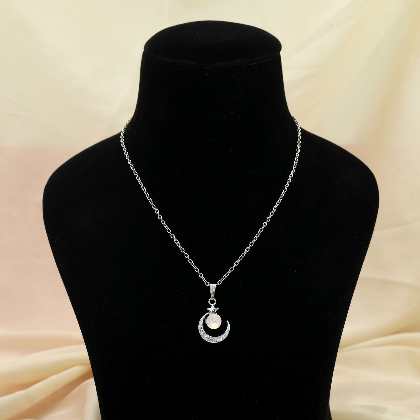Silver Color Anti Tarnish Necklace Classic Minimal Chic Daily Wear Jewelry