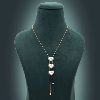 White Color Anti Tarnish Necklace with Long Lasting Premium Shine