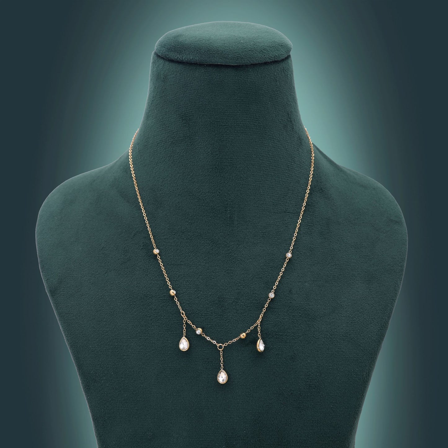 White Color Anti Tarnish Necklace with Elegant Everyday Wear Appeal