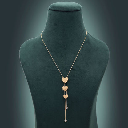 Gold Color Anti Tarnish Necklace with Luxury Inspired Modern Styling