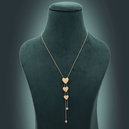 Gold Color Anti Tarnish Necklace with Luxury Inspired Modern Styling
