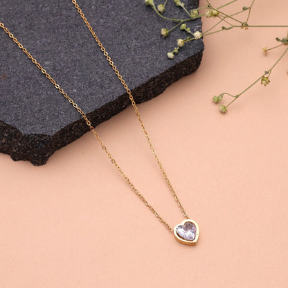 White Color Anti Tarnish Necklace with Durable Anti Fade Protection