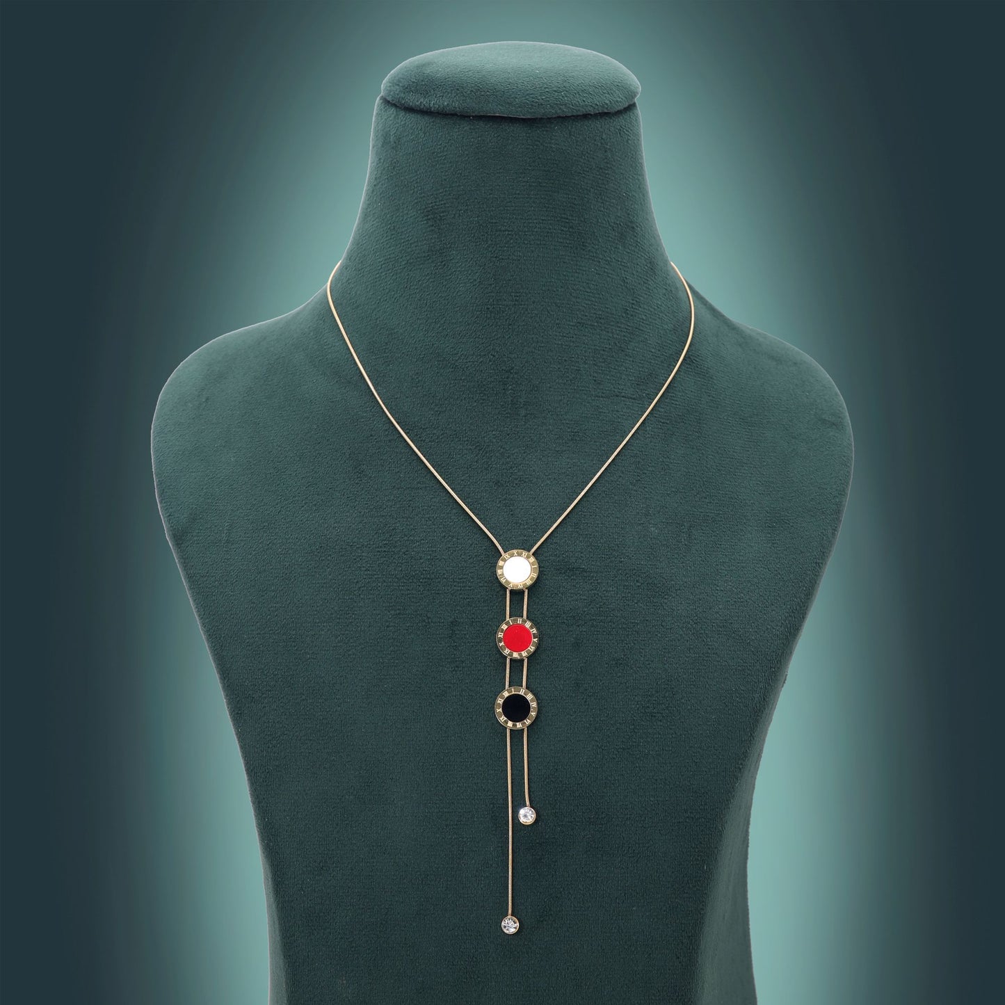 Multi Color Anti Tarnish Necklace with Fashionable Vibrant Detailing Style