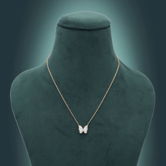 White Color Anti Tarnish Necklace with Modern Minimalist Jewelry Appeal