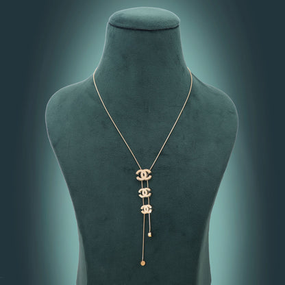 Gold Color Anti Tarnish Necklace with Elegant Long Lasting Finish