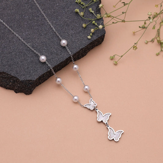 Silver Color Anti Tarnish Necklace with Premium Shine and Durability