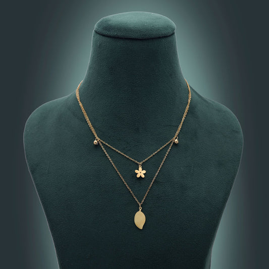 Gold Color Anti Tarnish Necklace with Trendy Everyday Fashion Appeal