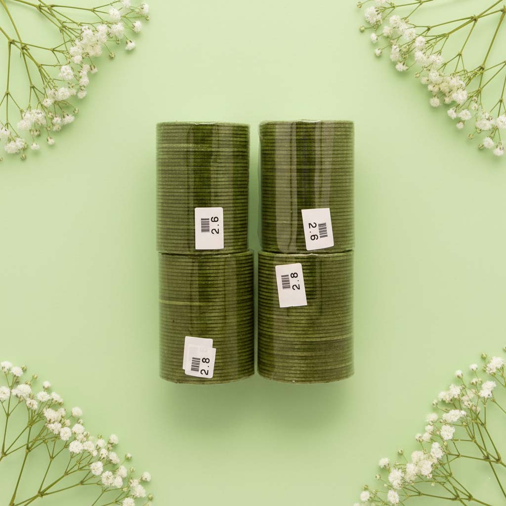 Mehandi Green Color 4 Set Of Velvet Bangles Combo Size(2 Set Of 2.6, 2 Set Of 2.8)