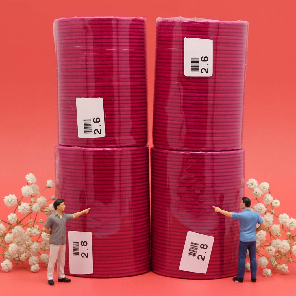 Rani Color 4 Set Of Velvet Bangles Combo Size(2 Set Of 2.6, 2 Set Of 2.8)