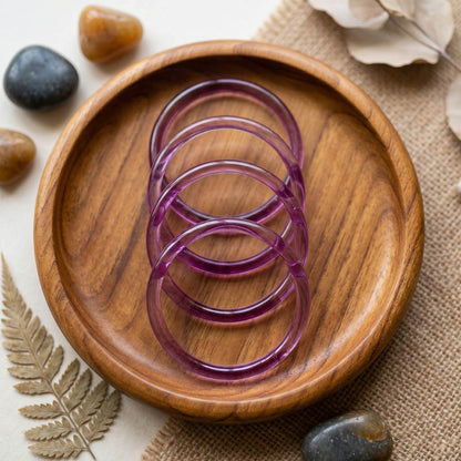 Lavender Color 8 Set Of Glass Bangle 32 Pieces Churi Mix Size (2.2, 2.4, 2.6, 2.8, 2.10) (FNFB182CMB)