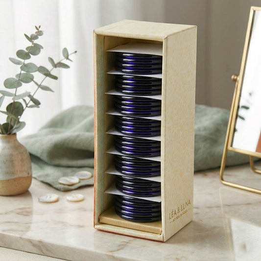 Jamuni Farbe 8er-Set Glasarmreifen gemischte Größen (2.2, 2.4, 2.6, 2.8, 2.10) (FNFB184CMB)