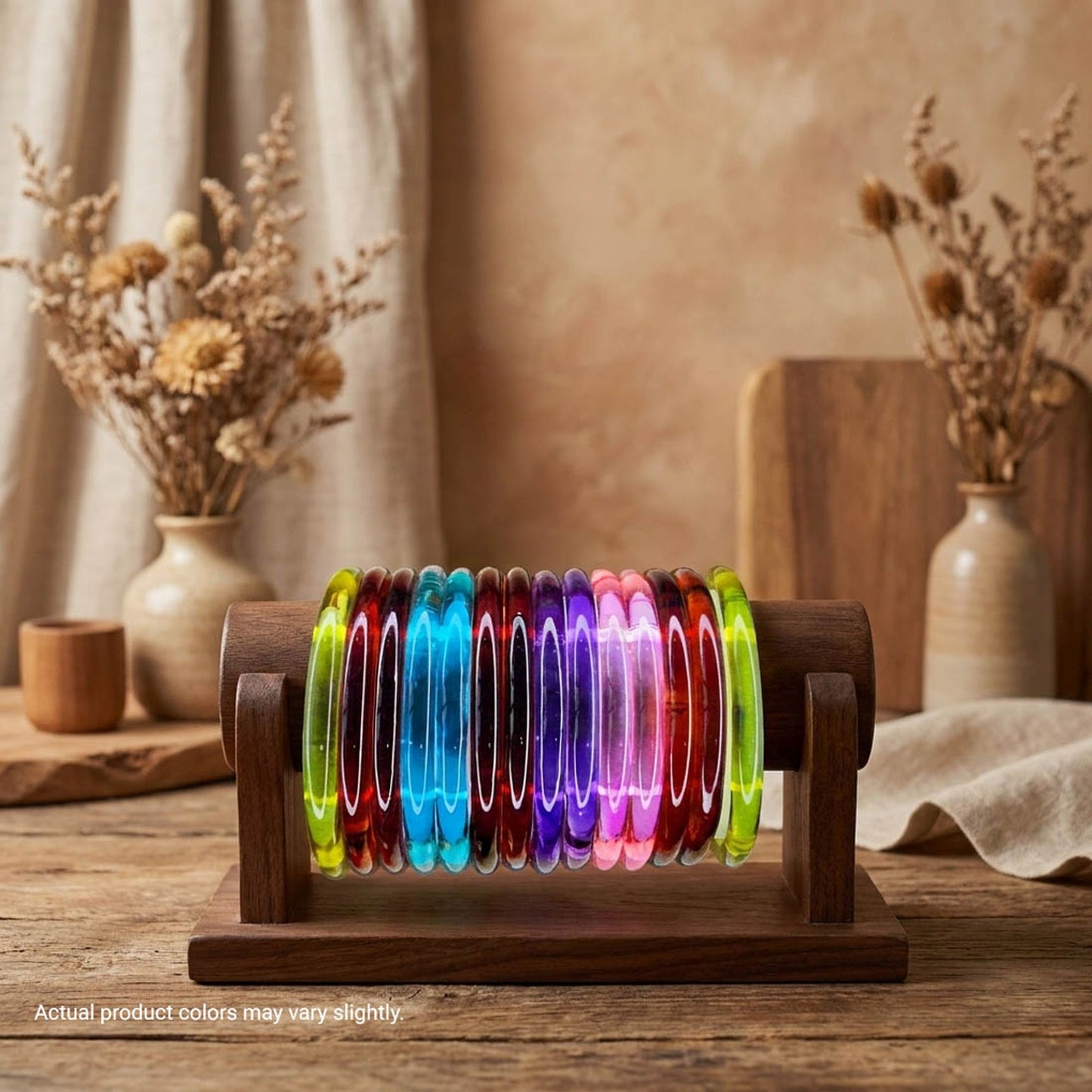 Assorted Color 28 Pieces Of Jelly Glass Bangle with Elegant Traditional Fashion Style