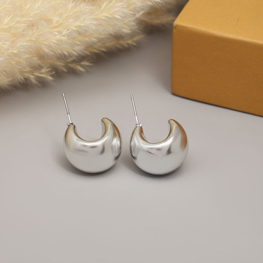 Stilvolle, silberfarbene 11 Paar modische Ohrringe für den täglichen und festlichen Gebrauch