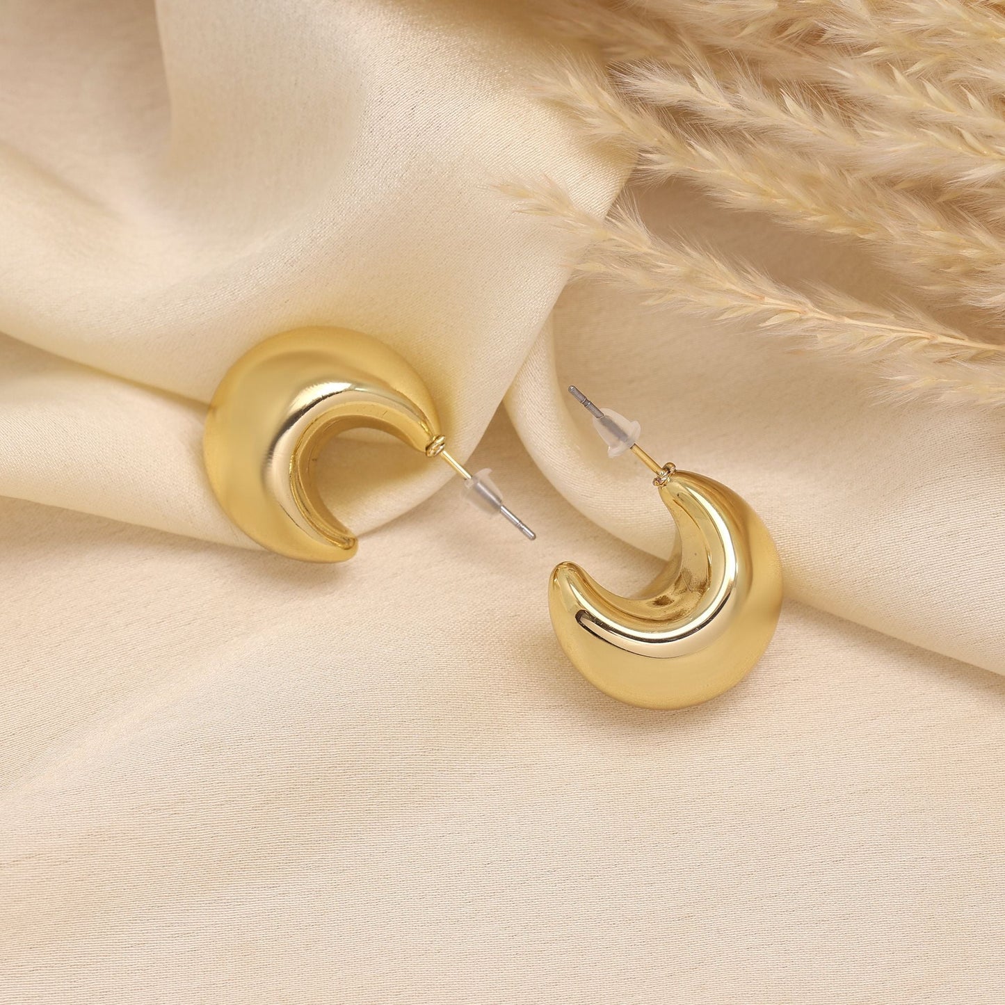 Gorgeous Gold Color 12 Pair Of Fashion Earrings Perfect For Parties And Traditional Functions