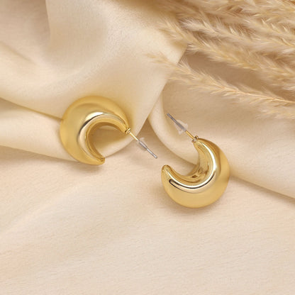 Gorgeous Gold Color 12 Pair Of Fashion Earrings Perfect For Parties And Traditional Functions