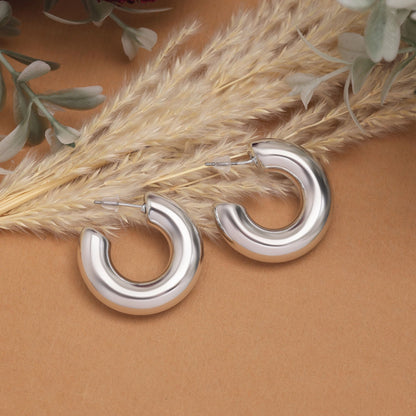 Classic Silver Color 12 Pair Of Fashion Earrings Designed For Festivals, Weddings, And Casual Use