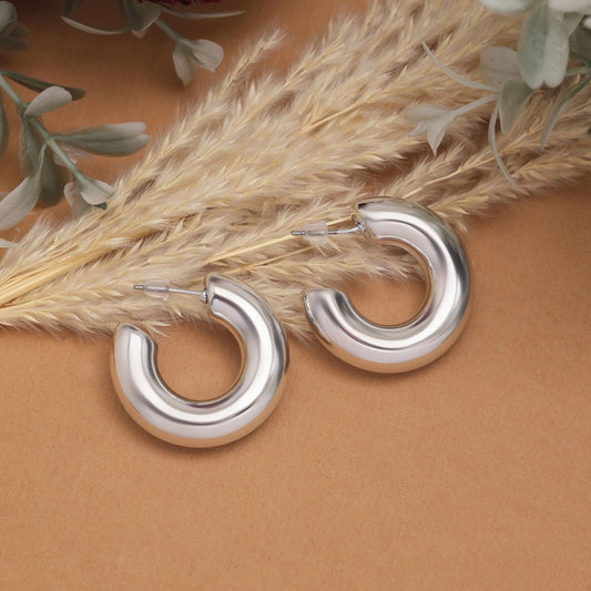 Classic Silver Color 12 Pair Of Fashion Earrings Designed For Festivals, Weddings, And Casual Use