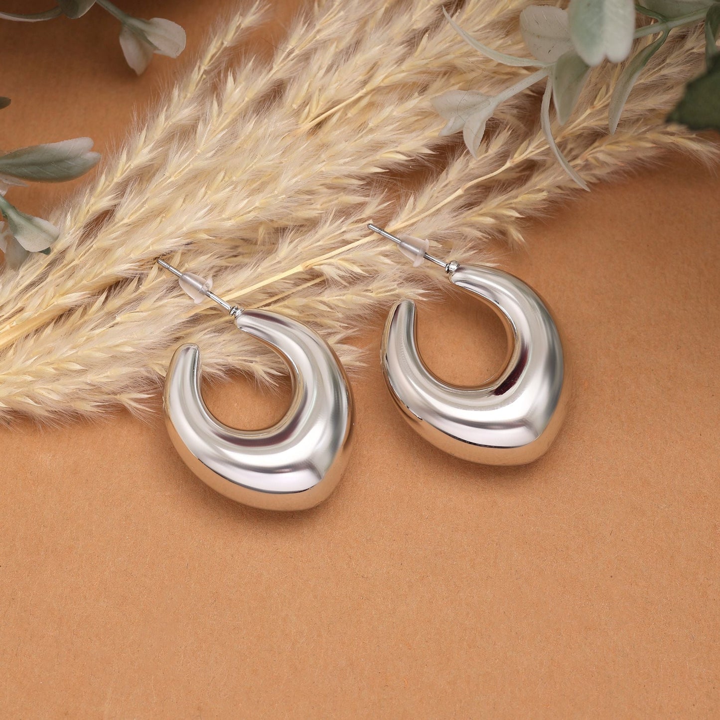 Attractive Silver Color 12 Pair Of Fashion Earrings With Exquisite Detailing For Women’S Styling