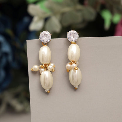 Gorgeous White Color 12 Pair Of Fashion Earrings Crafted With Exquisite Handmade Jewelry Finishing Touch