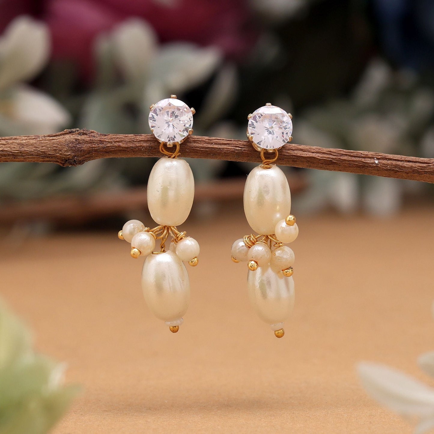 Gorgeous White Color 12 Pair Of Fashion Earrings Crafted With Exquisite Handmade Jewelry Finishing Touch