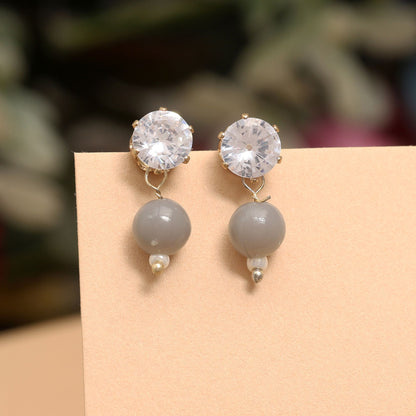 Attractive Grey Color 12 Pair Of Fashion Earrings Designed With Handmade Traditional Artistic Jewelry Craft