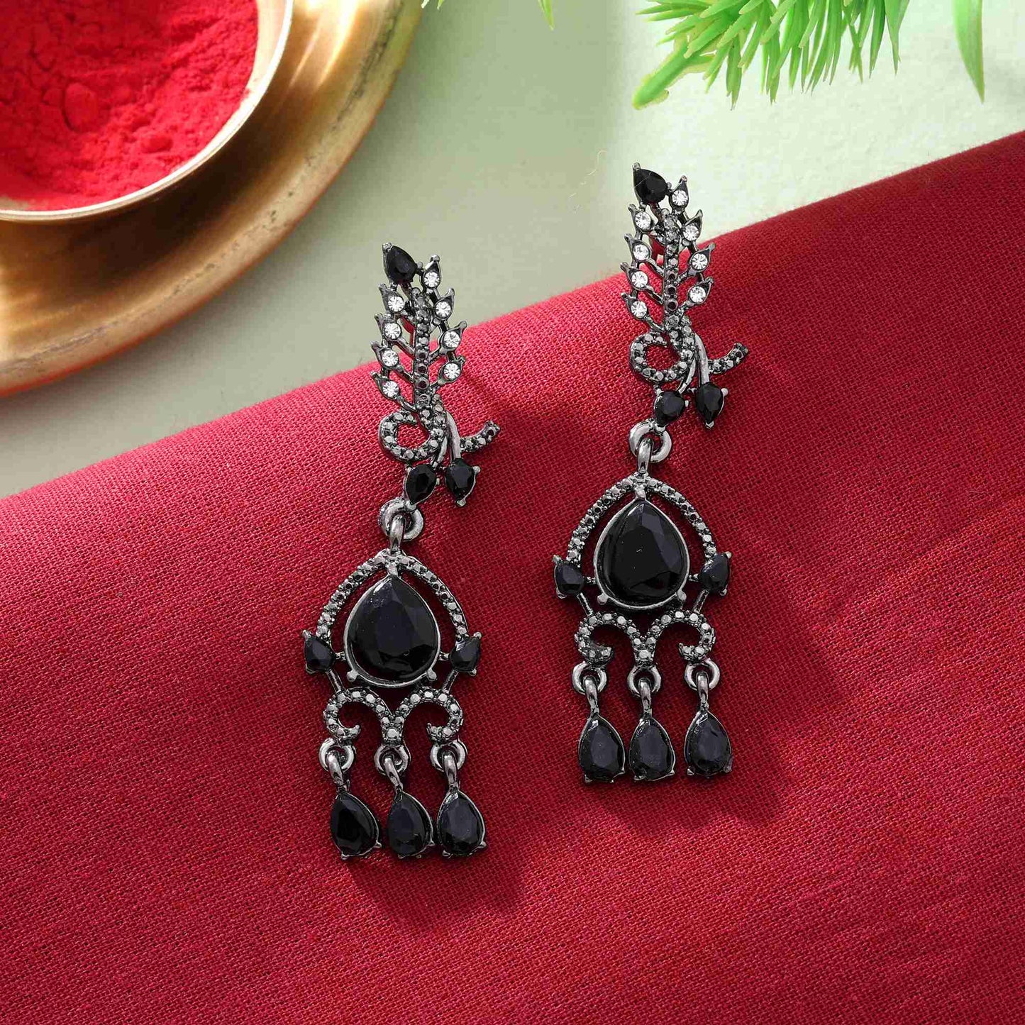 Assorted Color 11 Pair Of Fashion Earrings Combo For Bridal And Occasional Wear