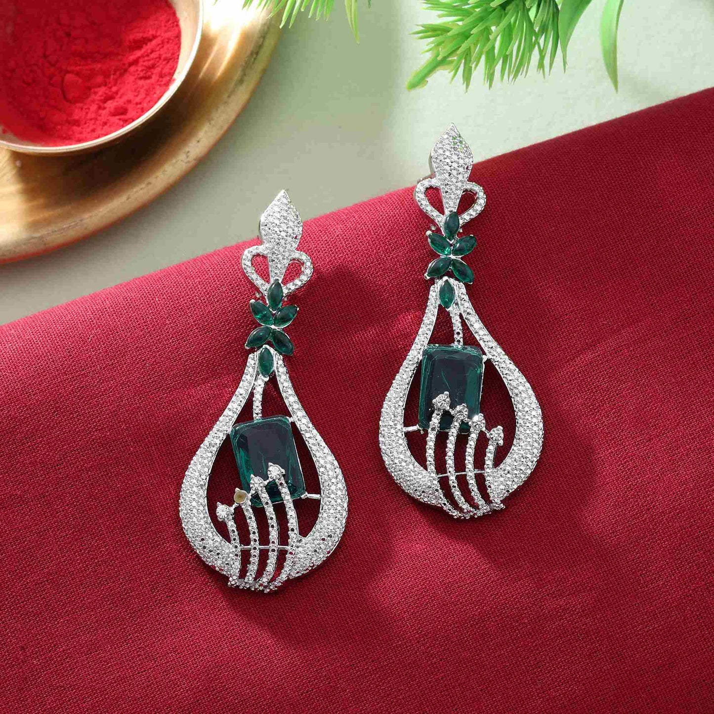 Premium Assorted Color 6 Pair Of Fashion Earrings Combo For Wedding And Festive Wear