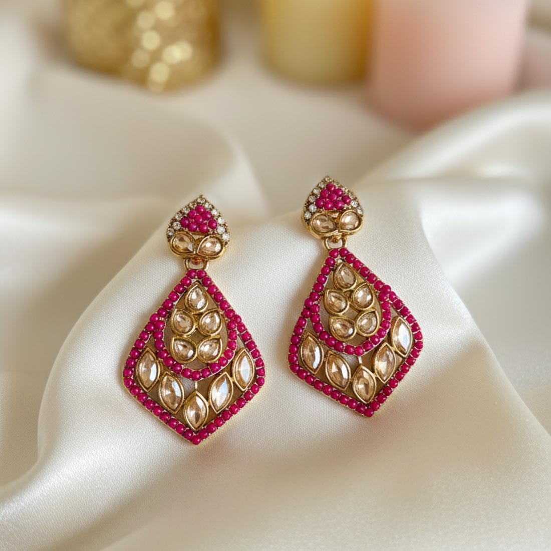 Rani Color Fashion-Ohrringe mit eleganten American Diamond-Ohrringen – Glanz und Glamour