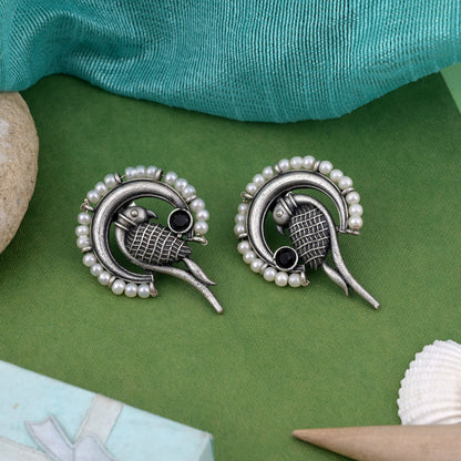 Stilvolle, schwarz oxidierte Ohrringe für Festivals, Veranstaltungen und traditionelle Outfits