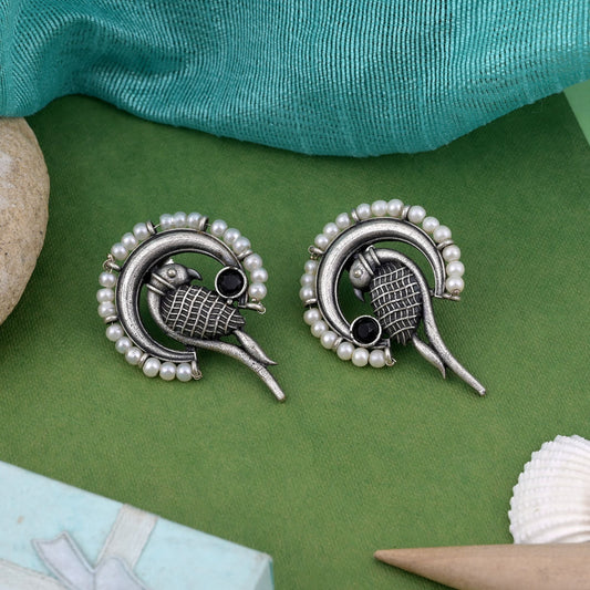 Stilvolle, schwarz oxidierte Ohrringe für Festivals, Veranstaltungen und traditionelle Outfits