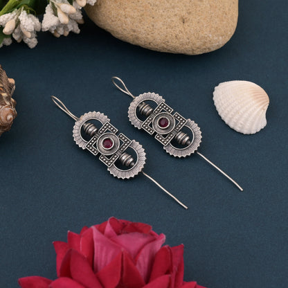 Trendy Rani Color Oxidized Ohrringe Ohr Manschette für schicke ethnische Outfits