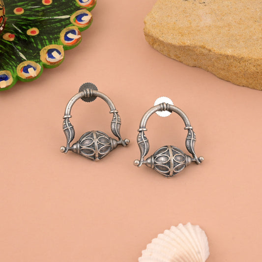 Trendige und edle silberfarbene oxidierte Ohrringe für jeden Anlass