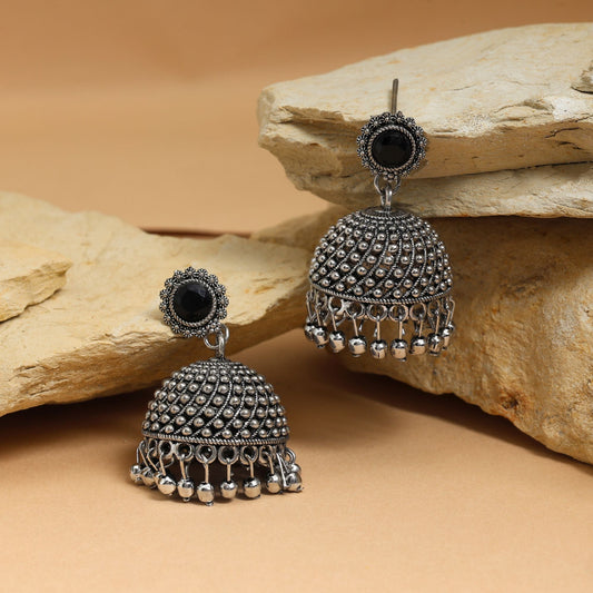 Classic Black Color Oxidised Earrings Perfect For Women’S Daily Wear, Festivals, And Bridal Styling