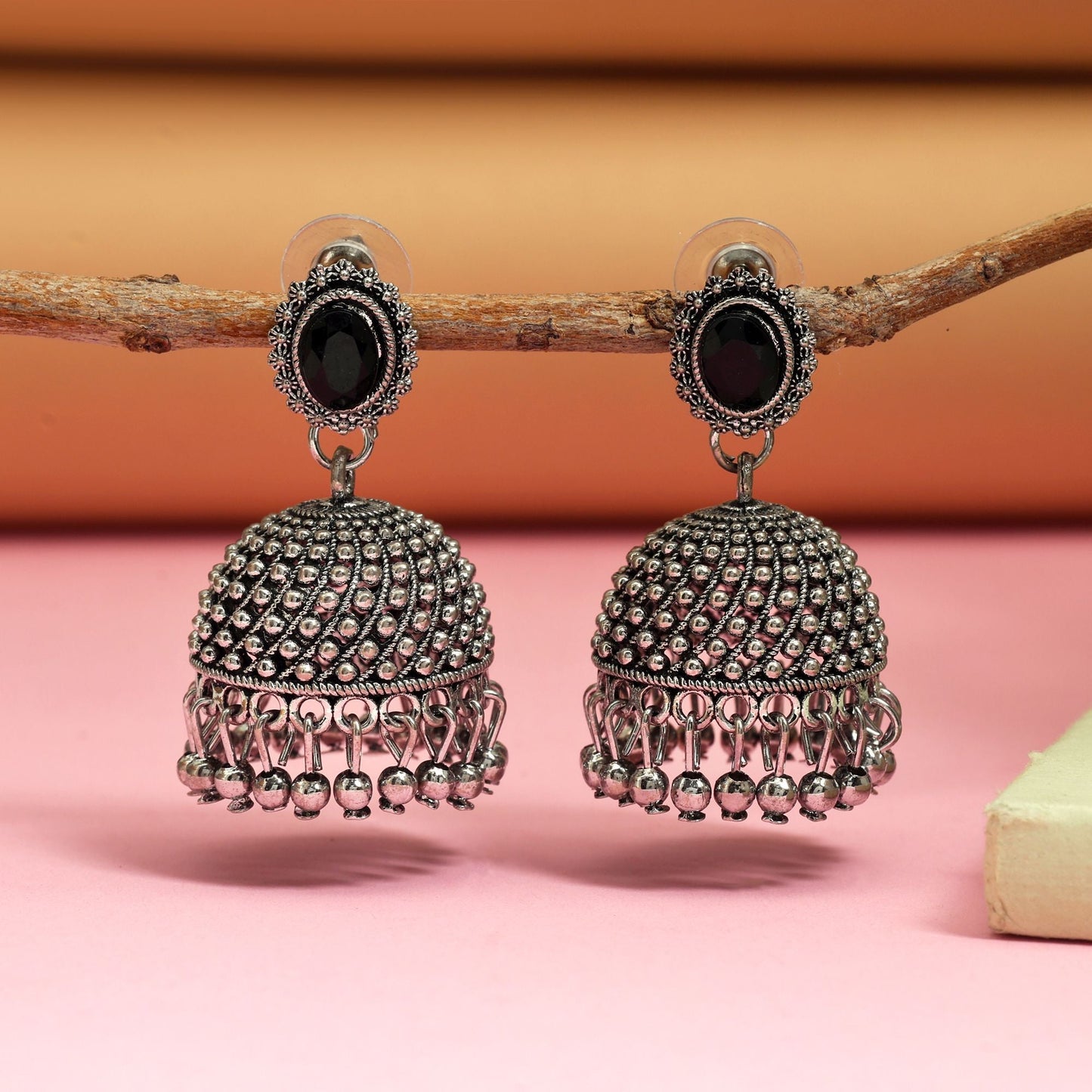 Attractive Black Color Oxidised Earrings Perfect For Women’S Bridal Jewelry, Festivals, And Daily Styling