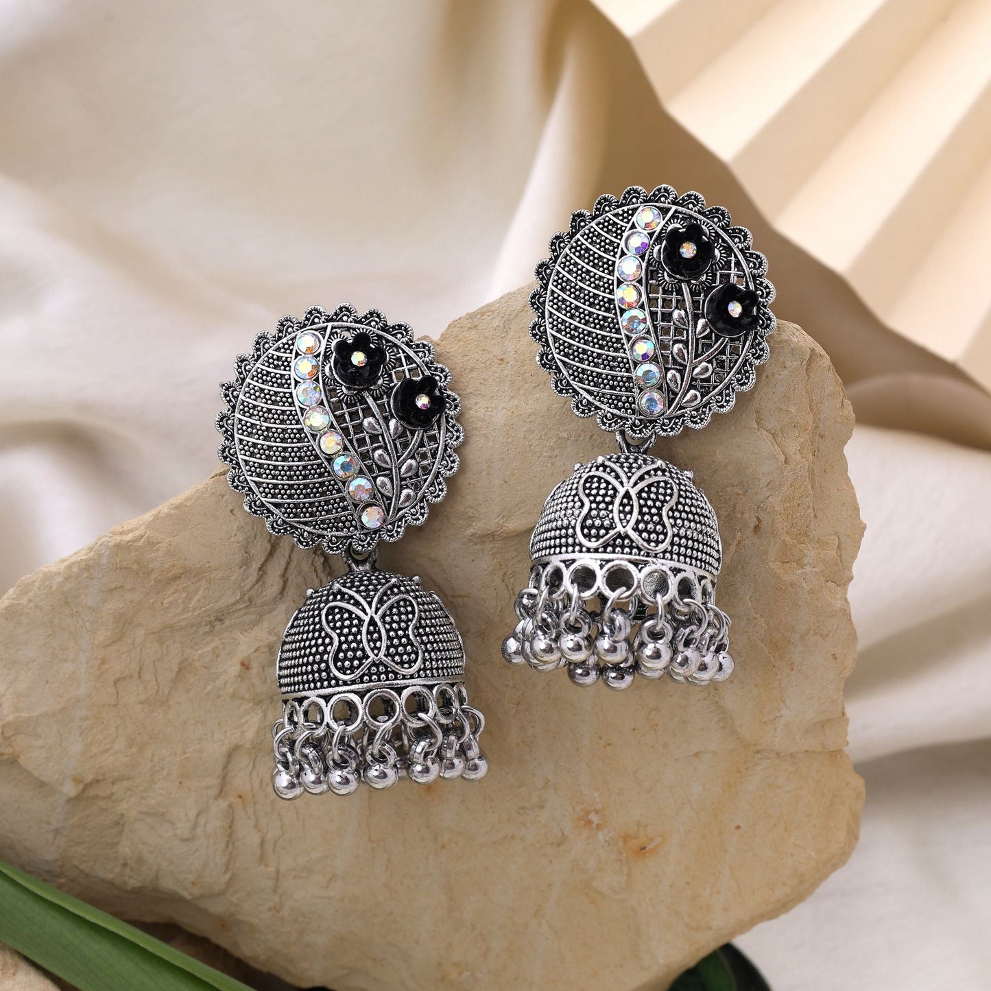 Gorgeous Brown Color Oxidised Earrings Crafted For Cultural Events, Festivals, And Women’S Fashion Styling