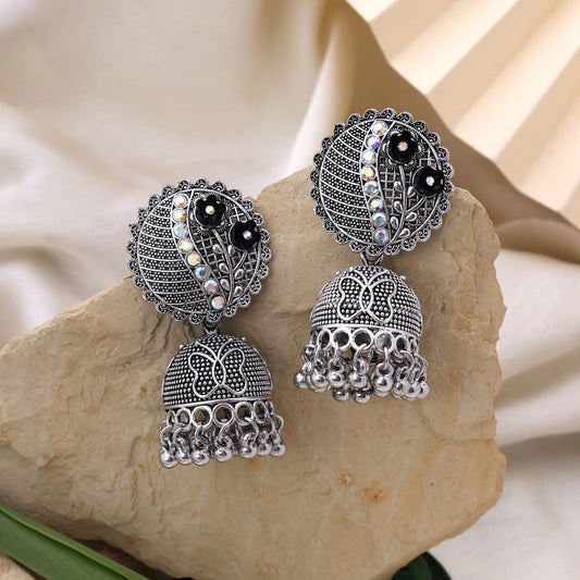 Gorgeous Brown Color Oxidised Earrings Crafted For Cultural Events, Festivals, And Women’S Fashion Styling