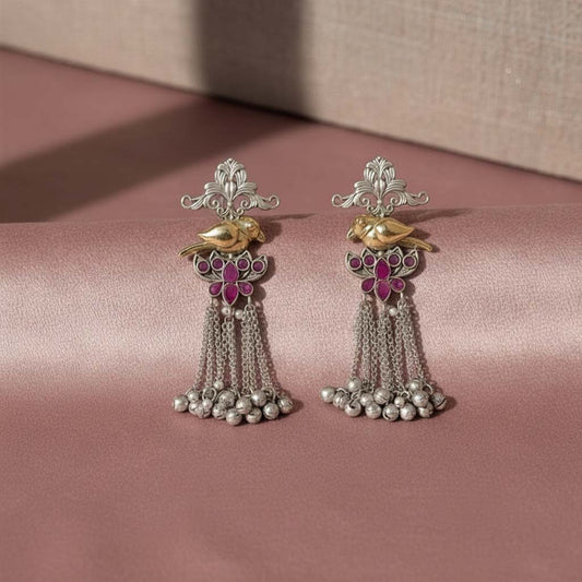 Rani Color Oxidised Earrings Crafted In Dual-Tone Shades To Bring Striking Traditional Elegance