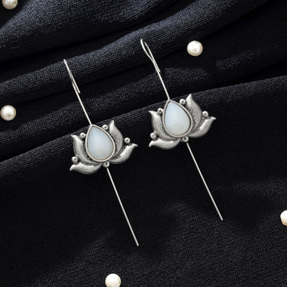 Silberfarbener oxidierter Ohr-Cuff Klassisches minimales ethnisches Schmuckdesign
