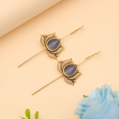 Hellrosafarbene oxidierte Ohrklemme, elegante minimalistische Schmuck