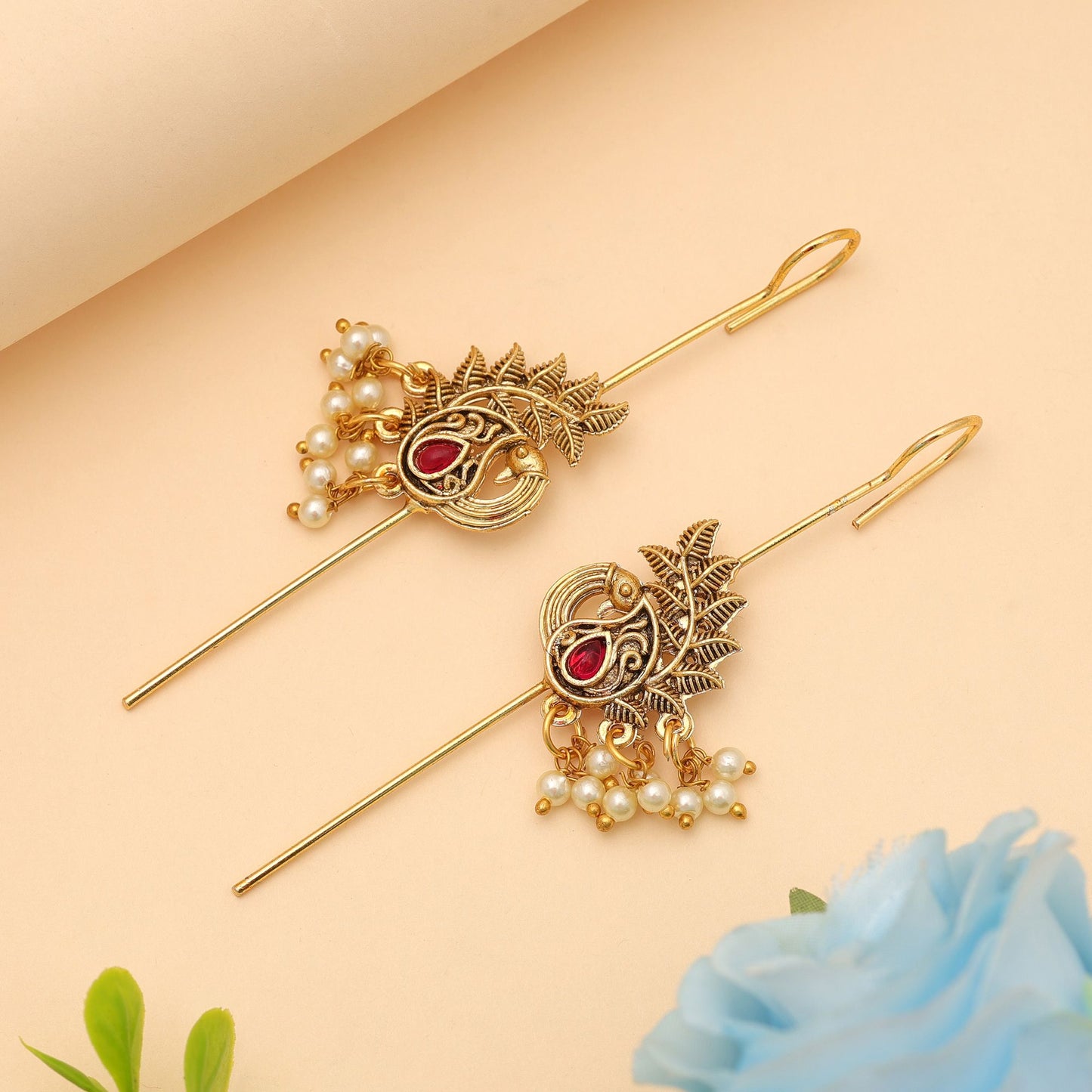 Rani Color Oxidised Ear Cuff Designer Ethno-Schmuck