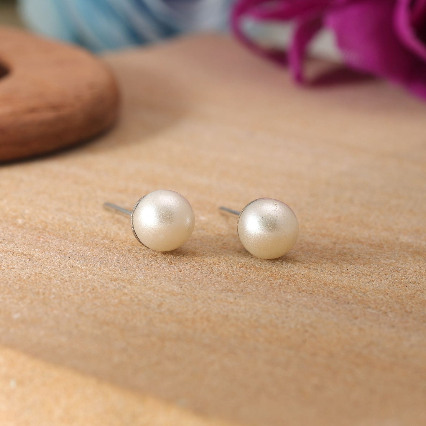 White Color Oxidised Earrings With Graceful Ethnic Fashion Statement