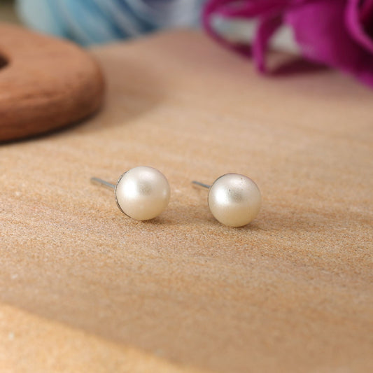 White Color Oxidised Earrings With Graceful Ethnic Fashion Statement