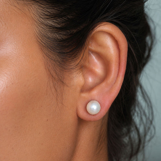 White Color Oxidised Earrings With Graceful Ethnic Fashion Statement