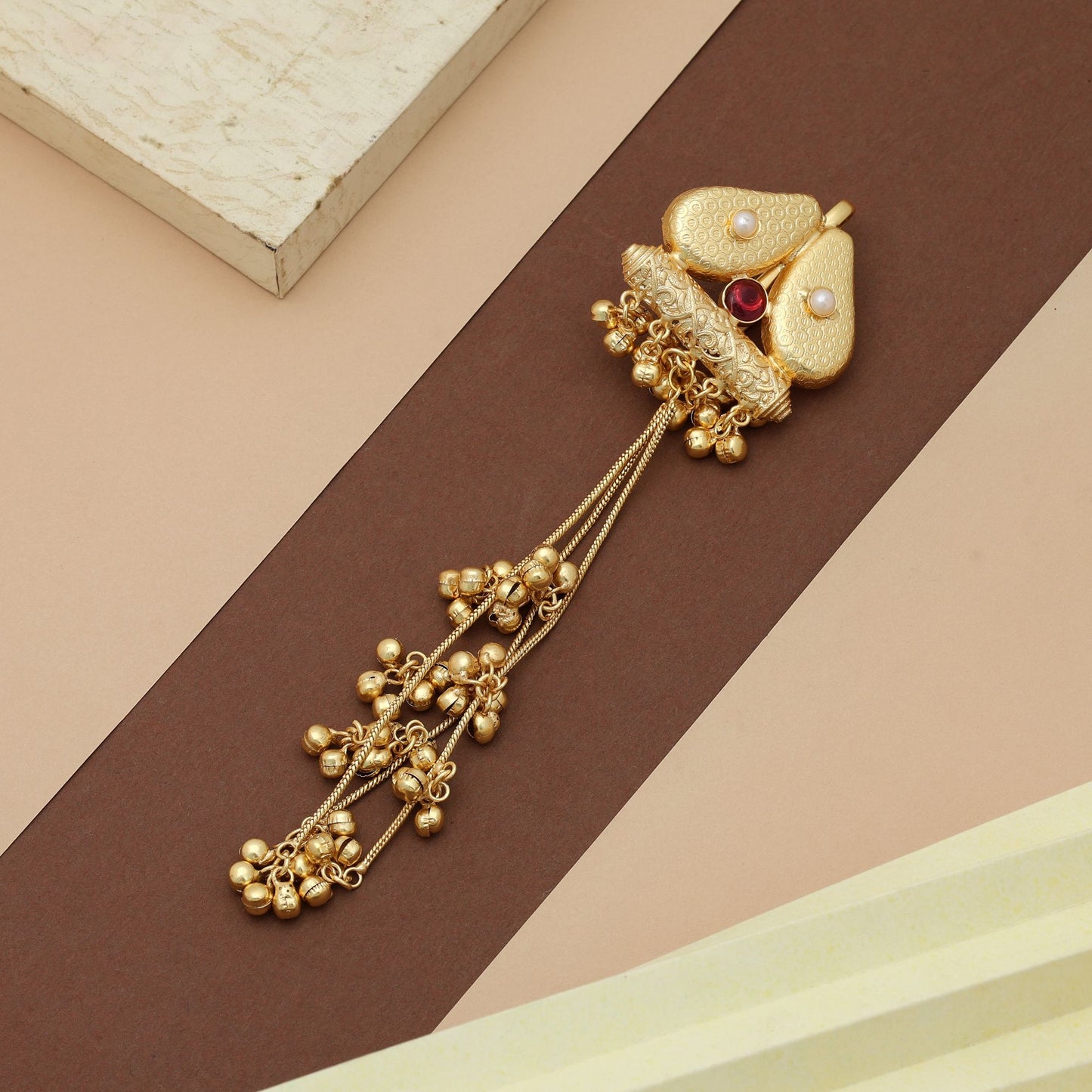 Rani Color Haarspange Stylischer traditioneller Haarschmuck Designer Modeaccessoire