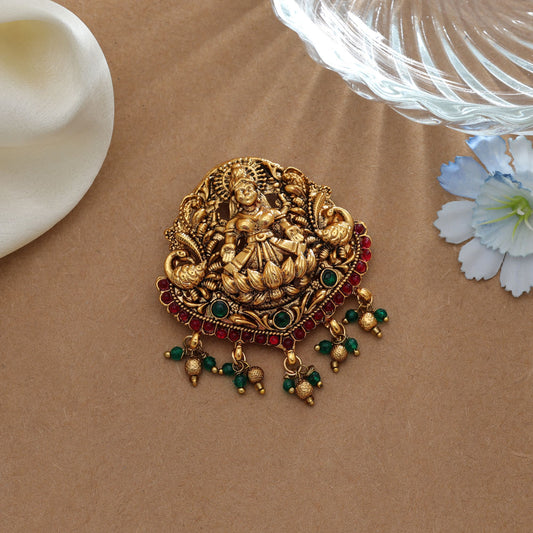 Elegante Tempel-Haarspange in Rani & Grün für die Brautfrisurenkollektion