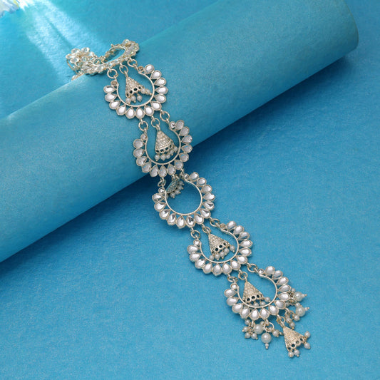Gold Color Choti Accessories with Elegant Traditional Design for Bridal Hairstyle and Festive Jewelry Look