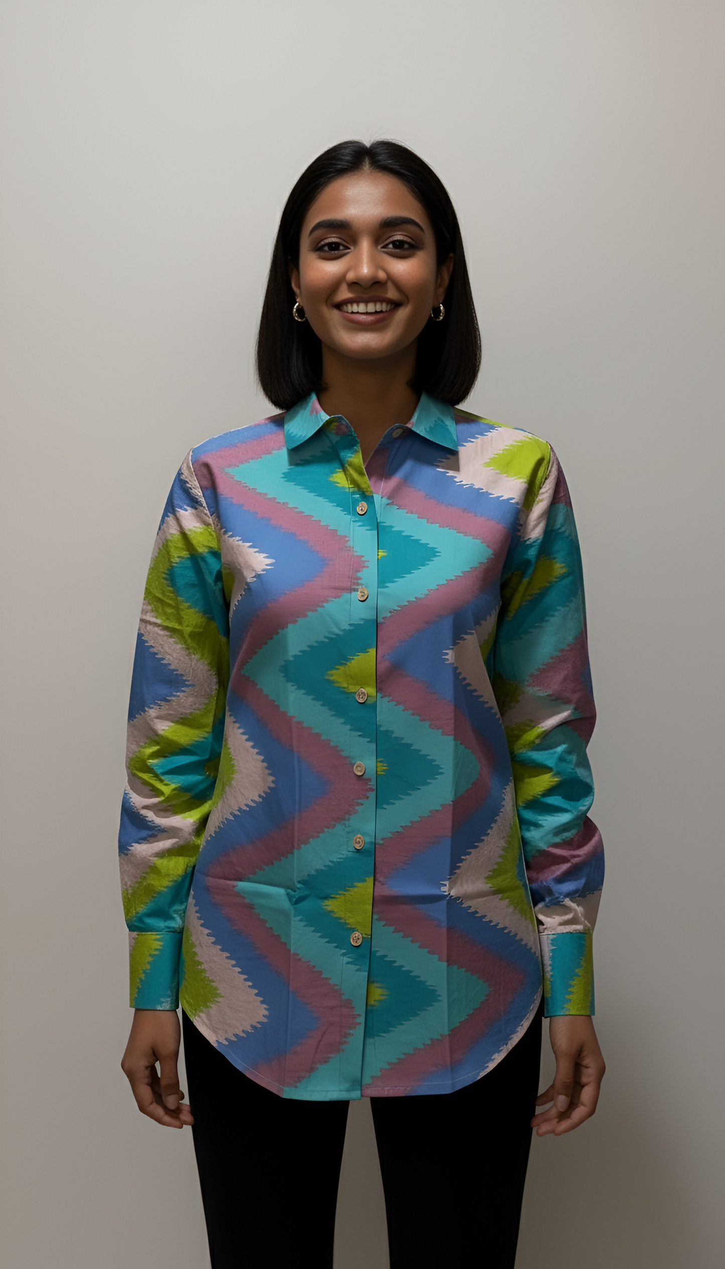 Multi Color Women Cotton Shirts