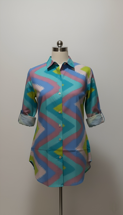 Multi Color Women Cotton Shirts