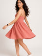 Pinkfarbenes Schifli-Kleid für Damen